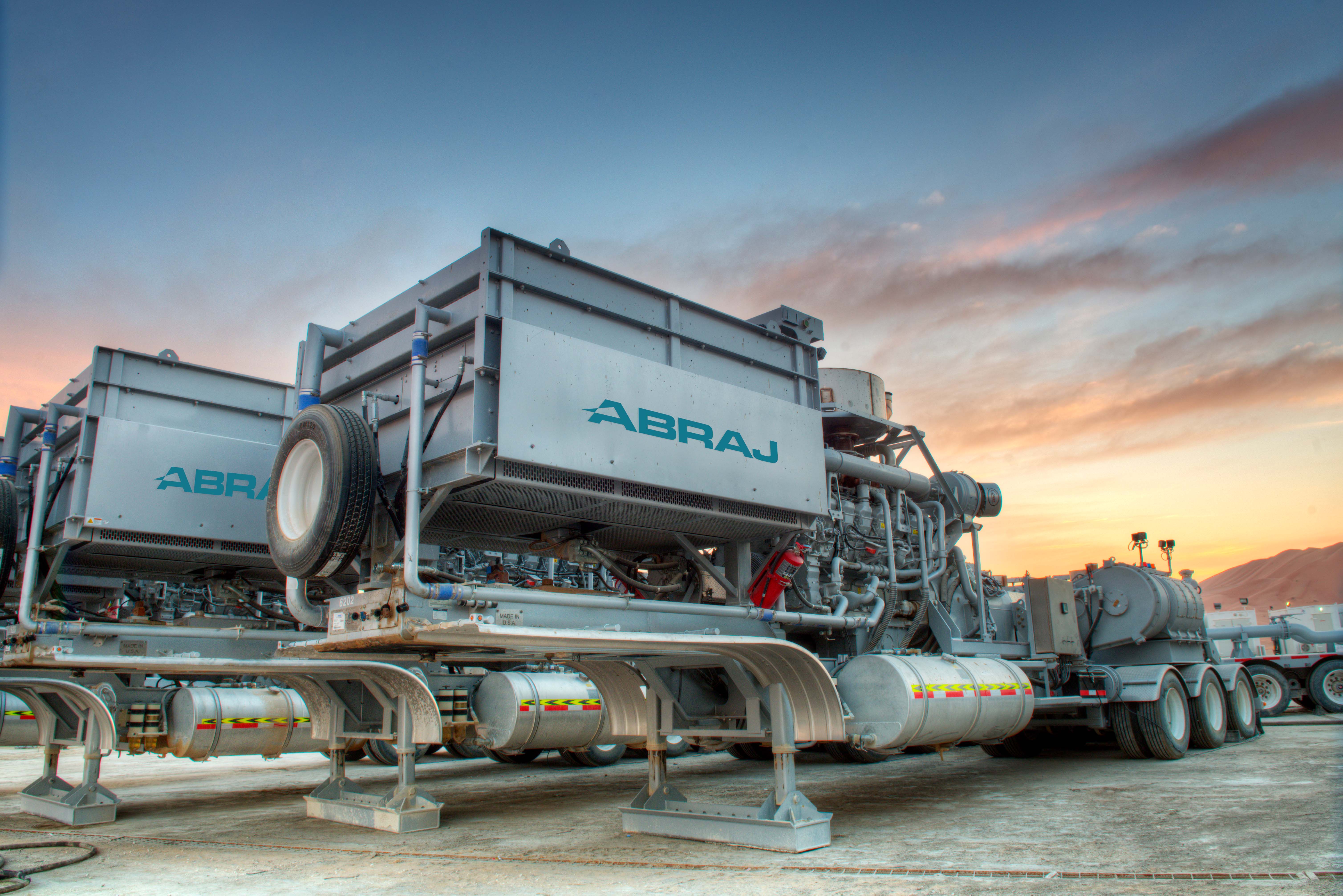 14 Frac Pumps delivering 35,000 HHP